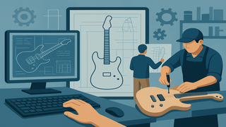 工業製品としてのギターづくりを追求　デジタル設計で進化を続けるギター工房